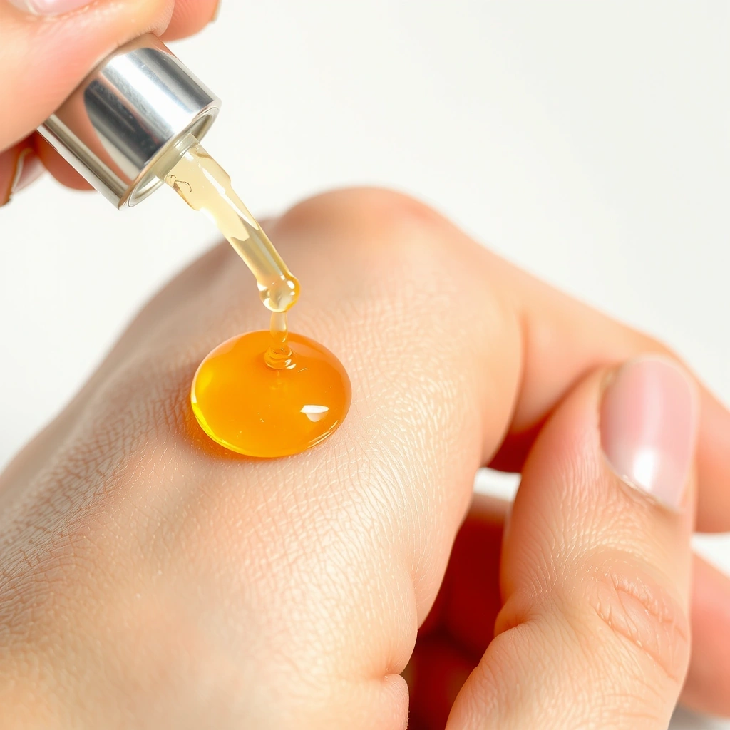 Texture of Radiant Rosehip Elixir on skin