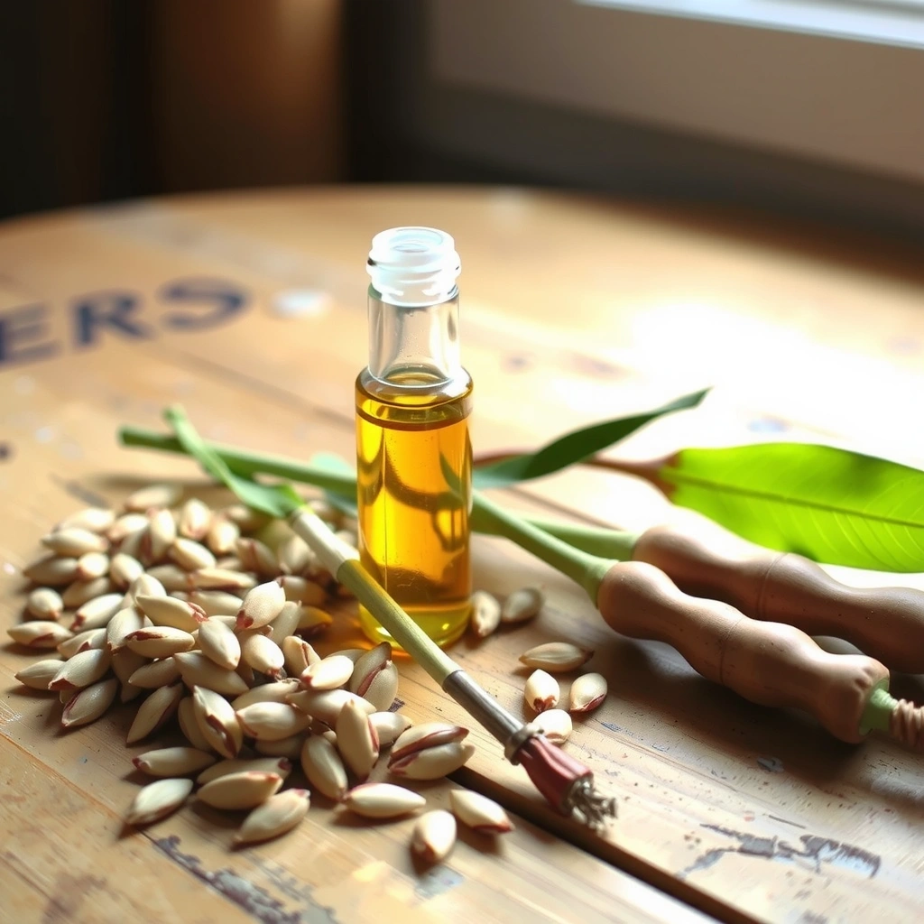 Jojoba oil with jojoba seeds